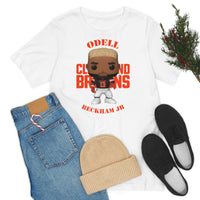 Odell Beckham Jr Cleveland Browns, Soft Cotton Bella and Canvas Short Sleeve Tee shirt