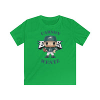 Carson Wentz Philadelphia Eagles Green Jersey, Kids Gildan Softstyle Tee Shirt