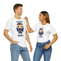 Lionel Messi PSG, Soft Cotton Bella and Canvas Short Sleeve Tee shirt
