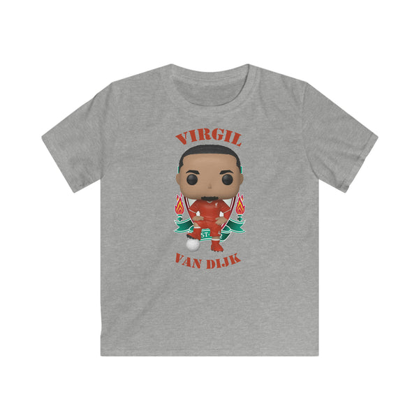 Virgil Van Dijk Liverpool, Kids Gildan Softstyle Tee Shirt