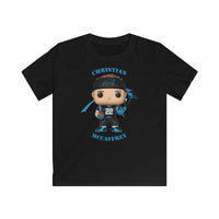 Christian McCaffrey Carolina Panthers, Kids Gildan Softstyle Tee Shirt