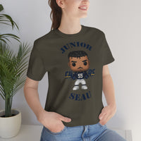 Junior Seau L.A Chargers, Soft Cotton Bella and Canvas Short Sleeve Tee shirt