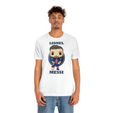 Lionel Messi PSG, Soft Cotton Bella and Canvas Short Sleeve Tee shirt