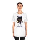 Lemar Jackson Baltimore Ravens, Soft Cotton Bella and Canvas Short Sleeve Tee shirt