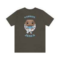 Gabriel Jesus Manchester City, Soft Cotton Bella and Canvas Short Sleeve Tee shirt