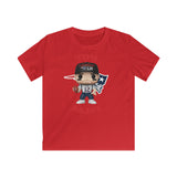 Tom Brady New England Patriots Superbowl, Kids Gildan Softstyle Tee Shirt