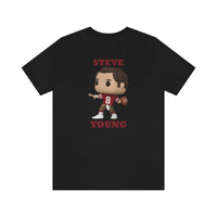 Steve Young San Francisco 49ers, Soft Cotton Bella and Canvas Short Sleeve Tee shirt