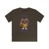Kobe Bryant L.A Lakers (Yellow), Kids Gildan Softstyle Tee Shirt