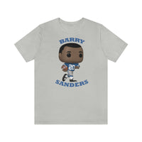 Barry Sanders Detroit Lions, Soft Cotton Bella and Canvas Short Sleeve Tee shirt