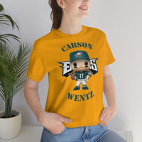 Carson Wentz Philadelphia Eagles (Green Jersey), Soft Cotton Bella and Canvas Short Sleeve Tee shirt