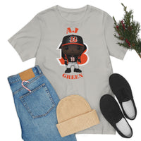 A.J Green Cincinnati Bengals, Soft Cotton Bella and Canvas Short Sleeve Tee shirt