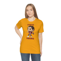 Steve Young San Francisco 49ers, Soft Cotton Bella and Canvas Short Sleeve Tee shirt