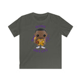 Kobe Bryant L.A Lakers (Yellow), Kids Gildan Softstyle Tee Shirt