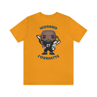 Leonard Fournette Jacksonville Jaguars, Soft Cotton Bella and Canvas Short Sleeve Tee shirt