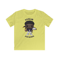 Lemar Jackson Baltimore Ravens, Kids Gildan Softstyle Tee Shirt