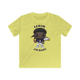 Lemar Jackson Baltimore Ravens, Kids Gildan Softstyle Tee Shirt