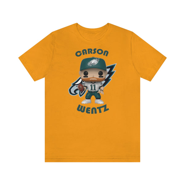 Carson Wentz Philadelphia Eagles (White Jersey), Soft Cotton Bella and Canvas Short Sleeve Tee shirt