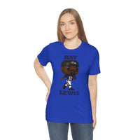 Ray Lewis Baltimore Ravens, Soft Cotton Bella and Canvas Short Sleeve Tee shirt