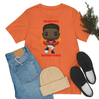 Marcus Rashford Manchester United, Soft Cotton Bella and Canvas Short Sleeve Tee shirt