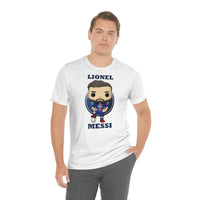 Lionel Messi PSG, Soft Cotton Bella and Canvas Short Sleeve Tee shirt