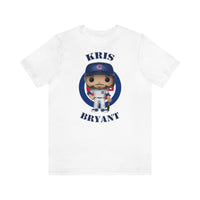Kris Bryant Chicago Cubs, Soft Cotton Bella and Canvas Short Sleeve Tee shirt