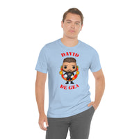 David De Gea Manchester United, Soft Cotton Bella and Canvas Short Sleeve Tee shirt
