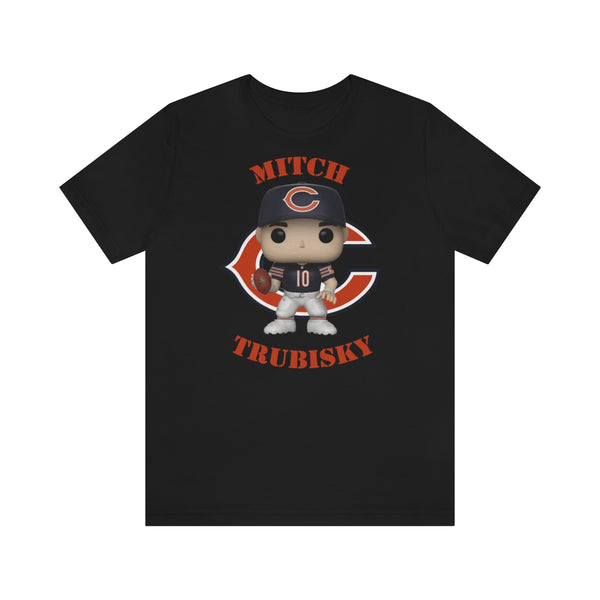 Mitch Trubisky Chicago Bears, Soft Cotton Bella and Canvas Short Sleeve Tee shirt