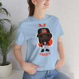 A.J Green Cincinnati Bengals, Soft Cotton Bella and Canvas Short Sleeve Tee shirt