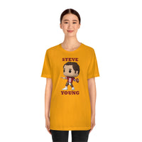 Steve Young San Francisco 49ers, Soft Cotton Bella and Canvas Short Sleeve Tee shirt