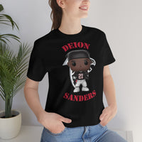 Deion Sanders Atlanta Falcons, Soft Cotton Bella and Canvas Short Sleeve Tee shirt