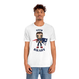 Tom Brady New England Patriots (Large), Soft Cotton Bella and Canvas Short Sleeve Tee shirt
