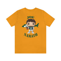 Joe Namath New York Jets, Soft Cotton Bella and Canvas Short Sleeve Tee shirt