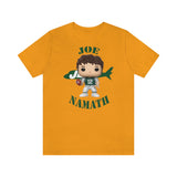Joe Namath New York Jets, Soft Cotton Bella and Canvas Short Sleeve Tee shirt