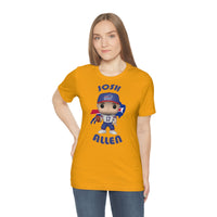 Josh Allen Buffalo Bills, Soft Cotton Bella and Canvas Short Sleeve Tee shirt