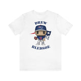 Drew Bledsoe New England Patriots, Soft Cotton Bella and Canvas Short Sleeve Tee shirt