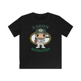 Aaron Rodgers Green Bay Packers, Kids Gildan Softstyle Tee Shirt