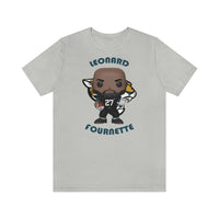 Leonard Fournette Jacksonville Jaguars, Soft Cotton Bella and Canvas Short Sleeve Tee shirt