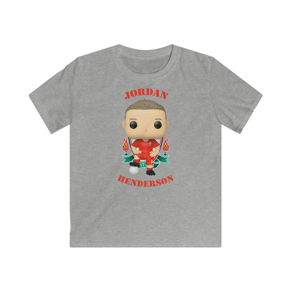 Jordan Henderson Liverpool, Kids Gildan Softstyle Tee Shirt