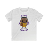 Kobe Bryant L.A Lakers (Yellow), Kids Gildan Softstyle Tee Shirt