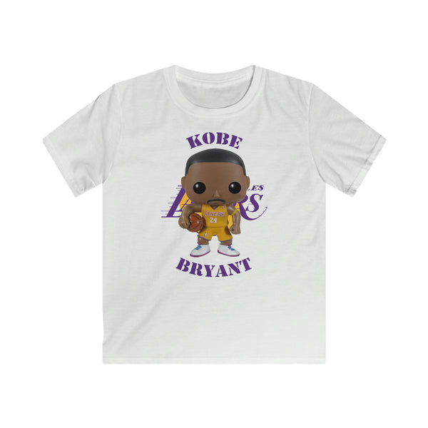 Kobe Bryant L.A Lakers (Yellow), Kids Gildan Softstyle Tee Shirt