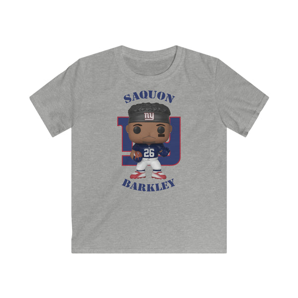 Saquon Barkley New York Giants, Kids Gildan Softstyle Tee Shirt