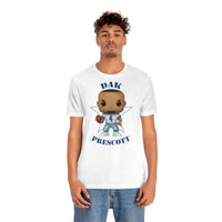 Dak Prescott Dallas Cowboys, Soft Cotton Bella and Canvas Short Sleeve Tee shirt