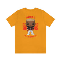 Odell Beckham Jr Cleveland Browns, Soft Cotton Bella and Canvas Short Sleeve Tee shirt