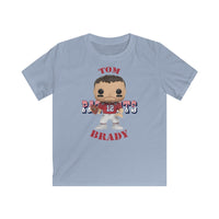 Tom Brady New England Patriots (Throwback), Kids Gildan Softstyle Tee Shirt