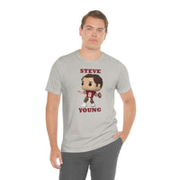 Steve Young San Francisco 49ers, Soft Cotton Bella and Canvas Short Sleeve Tee shirt