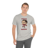 Steve Young San Francisco 49ers, Soft Cotton Bella and Canvas Short Sleeve Tee shirt
