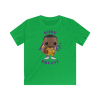 Kobe Bryant L.A Lakers (Yellow), Kids Gildan Softstyle Tee Shirt