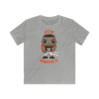 Jim Brown Cleveland Browns, Kids Gildan Softstyle Tee Shirt