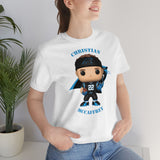 Christian McCaffrey Carolina Panthers, Soft Cotton Bella and Canvas Short Sleeve Tee shirt