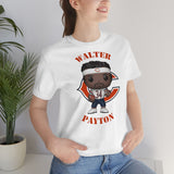 Walter Payton Chicago Bears (White), Soft Cotton Bella and Canvas Short Sleeve Tee shirt